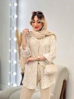 شومیز طرح دار ستیا کد 4784 - تصویر 5