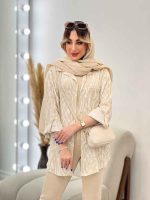 شومیز طرح دار ستیا کد 4784 - تصویر 16