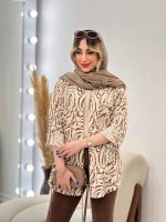 شومیز طرح دار ستیا کد 4784 - تصویر 9