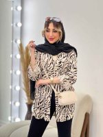 شومیز طرح دار ستیا کد 4784 - تصویر 7