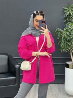 مانتو دو جیب پاکتی دل آرا کد 4769 - تصویر 2