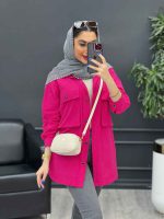 مانتو دو جیب پاکتی دل آرا کد 4769 - تصویر 9