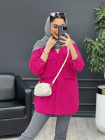 مانتو دو جیب پاکتی دل آرا کد 4769 - تصویر 18