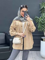 مانتو دو جیب پاکتی دل آرا کد 4769 - تصویر 3