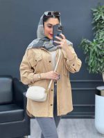 مانتو دو جیب پاکتی دل آرا کد 4769 - تصویر 13