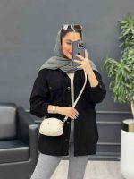 مانتو دو جیب پاکتی دل آرا کد 4769 - تصویر 17
