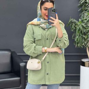 مانتو دو جیب پاکتی دل آرا کد 4769