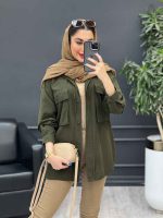 مانتو دو جیب پاکتی دل آرا کد 4769 - تصویر 12
