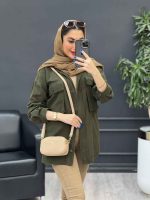 مانتو دو جیب پاکتی دل آرا کد 4769 - تصویر 4