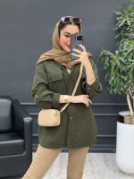 مانتو دو جیب پاکتی دل آرا کد 4769 - تصویر 14