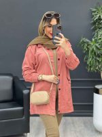 مانتو کتان سرشانه پاگن نیلیا کد 4779 - تصویر 27