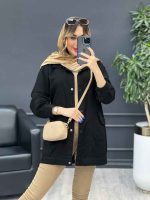 مانتو کتان سرشانه پاگن نیلیا کد 4779 - تصویر 19