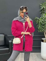 مانتو کتان سرشانه پاگن نیلیا کد 4779 - تصویر 9