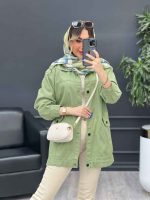 مانتو کتان سرشانه پاگن نیلیا کد 4779 - تصویر 24