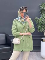 مانتو کتان سرشانه پاگن نیلیا کد 4779 - تصویر 30