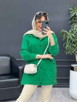 مانتو کتان سرشانه پاگن نیلیا کد 4779 - تصویر 31