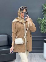مانتو کتان سرشانه پاگن نیلیا کد 4779 - تصویر 13