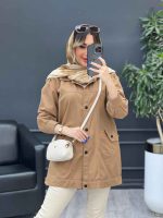 مانتو کتان سرشانه پاگن نیلیا کد 4779 - تصویر 10