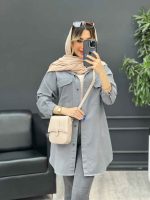 مانتو کتان رنگی غزل کد 4759 - تصویر 4