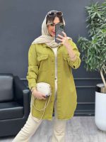مانتو کتان رنگی غزل کد 4759 - تصویر 2