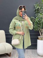 مانتو لینن طرح لوزی کد 4797 - تصویر 9