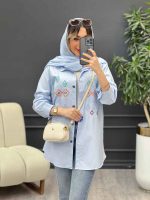 مانتو لینن طرح لوزی کد 4797 - تصویر 8