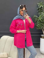 مانتو لینن طرح لوزی کد 4797 - تصویر 16