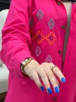 مانتو لینن طرح لوزی کد 4797 - تصویر 26
