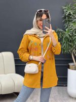 مانتو لینن طرح لوزی کد 4797 - تصویر 5