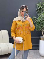 مانتو لینن طرح لوزی کد 4797 - تصویر 14