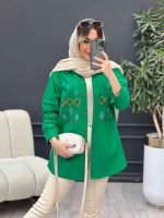مانتو لینن طرح لوزی کد 4797 - تصویر 27