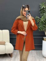 مانتو لینن رنگی تک جیب کد 4796 - تصویر 19