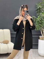 مانتو لینن رنگی تک جیب کد 4796 - تصویر 5