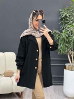 مانتو لینن رنگی تک جیب کد 4796 - تصویر 9