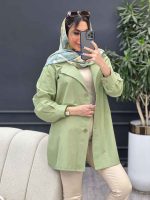 مانتو لینن رنگی تک جیب کد 4796 - تصویر 6