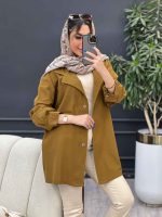 مانتو لینن رنگی تک جیب کد 4796 - تصویر 7