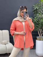 مانتو لینن گلدوزی ستاره کد 4781 - تصویر 9