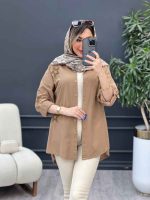 مانتو لینن گلدوزی ستاره کد 4781 - تصویر 28