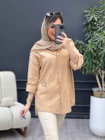 مانتو لینن گلدوزی ستاره کد 4781 - تصویر 7