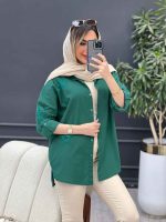 مانتو لینن گلدوزی ستاره کد 4781 - تصویر 26
