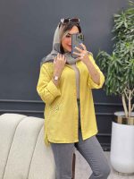 مانتو لینن گلدوزی ستاره کد 4781 - تصویر 25