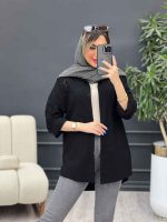 مانتو لینن گلدوزی ستاره کد 4781 - تصویر 4