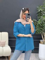 مانتو لینن گلدوزی ستاره کد 4781 - تصویر 11
