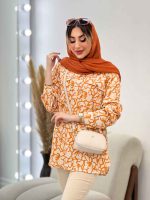 شومیز طرح دار دو جیب کد 4818 - تصویر 4