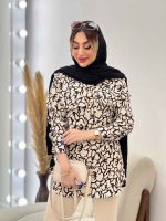 شومیز طرح دار دو جیب کد 4818 - تصویر 3