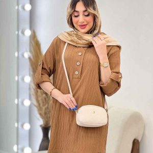 مانتو کراش بغل سه دکمه جانا کد 4794