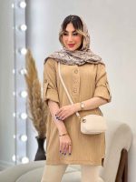 مانتو کراش بغل سه دکمه جانا کد 4794 - تصویر 14