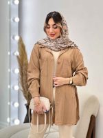 مانتو دو جیب لارا کد 4795 - تصویر 2
