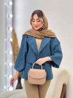 مانتو پانچ دو دکمه کد 4809 - تصویر 12