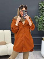 مانتو جیب نما بغل زیپ طنین کد 4773 - تصویر 27